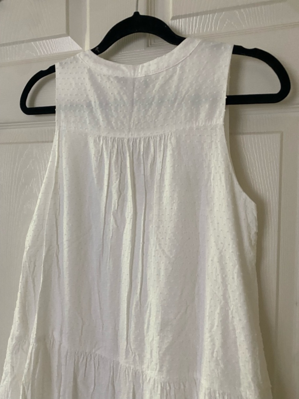 Tuckernuck Pomander Place | Kenzo Sleeveless Dress in White Swiss Dot - Picture 7 of 10